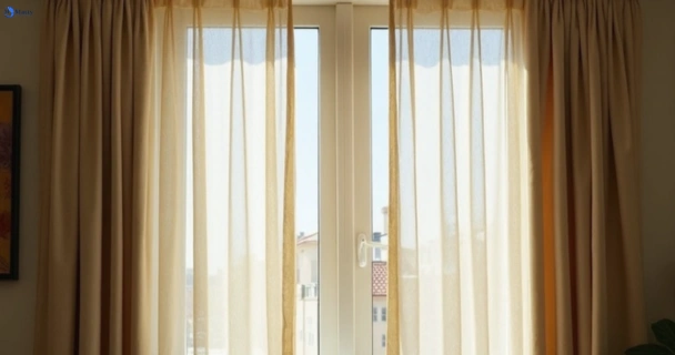 Dusty and dull curtains in carbrook before steam cleaning